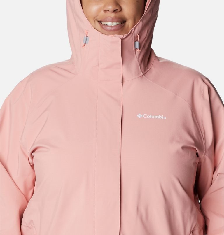 Women's Columbia Earth Explorer Shell Jackets Coral | Plus Size CA-CL168